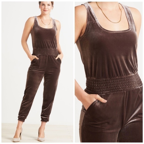 COMMANDO Velvet Lightweight Sleeveless Tank Jumpsuit Size XS NWT Festival - Picture 3 of 12